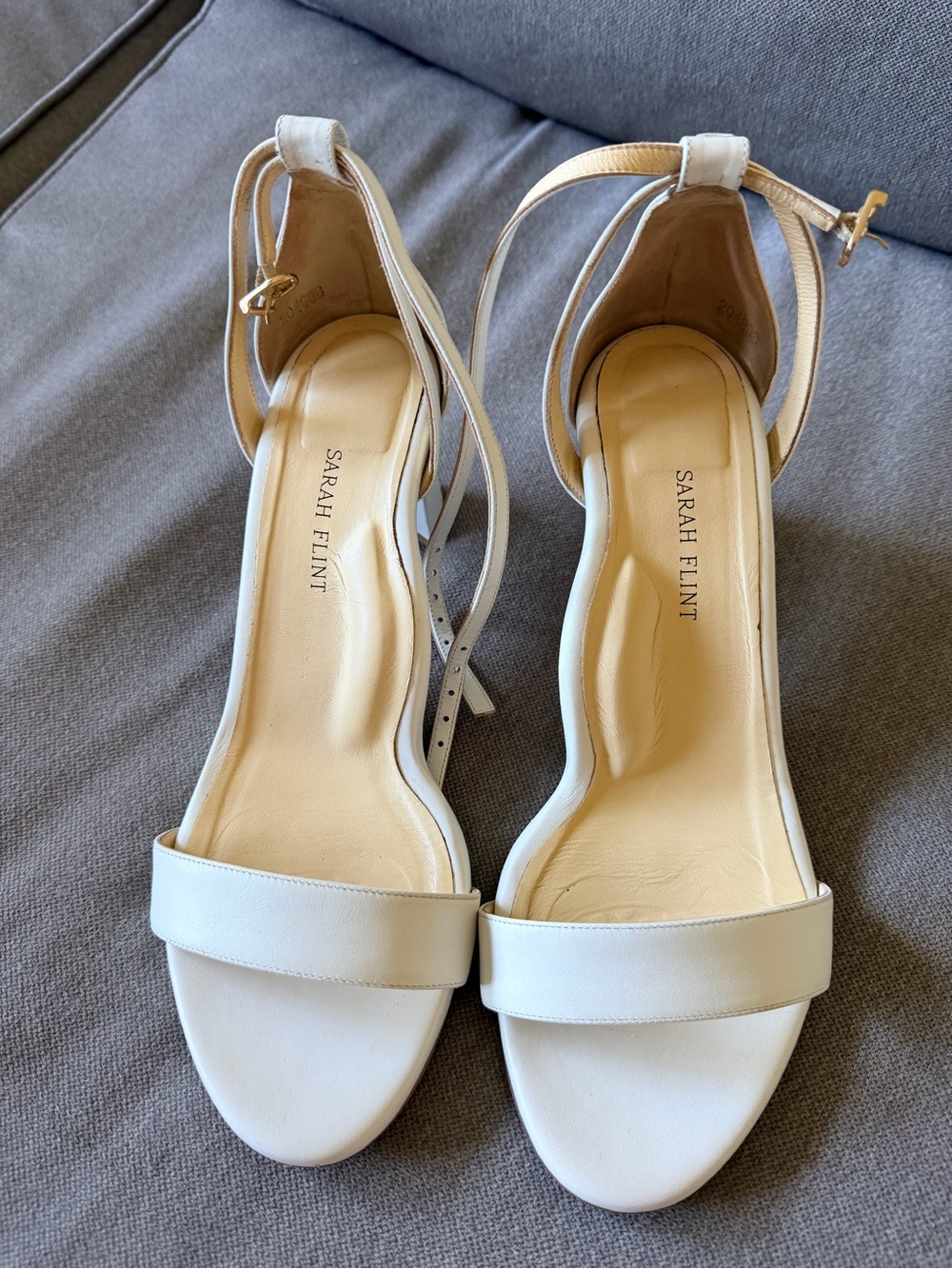 Sarah Flint White Perfect Block Sandal